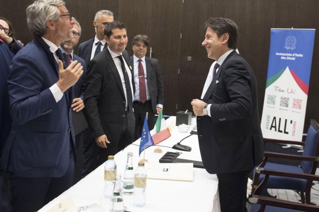 The President of Assarmatori, Stefano Messina, participated in the meeting of the Italian Prime Minister Giuseppe Conte along with a delegation of Italian entrepreneurs in the United Arab Emirates.