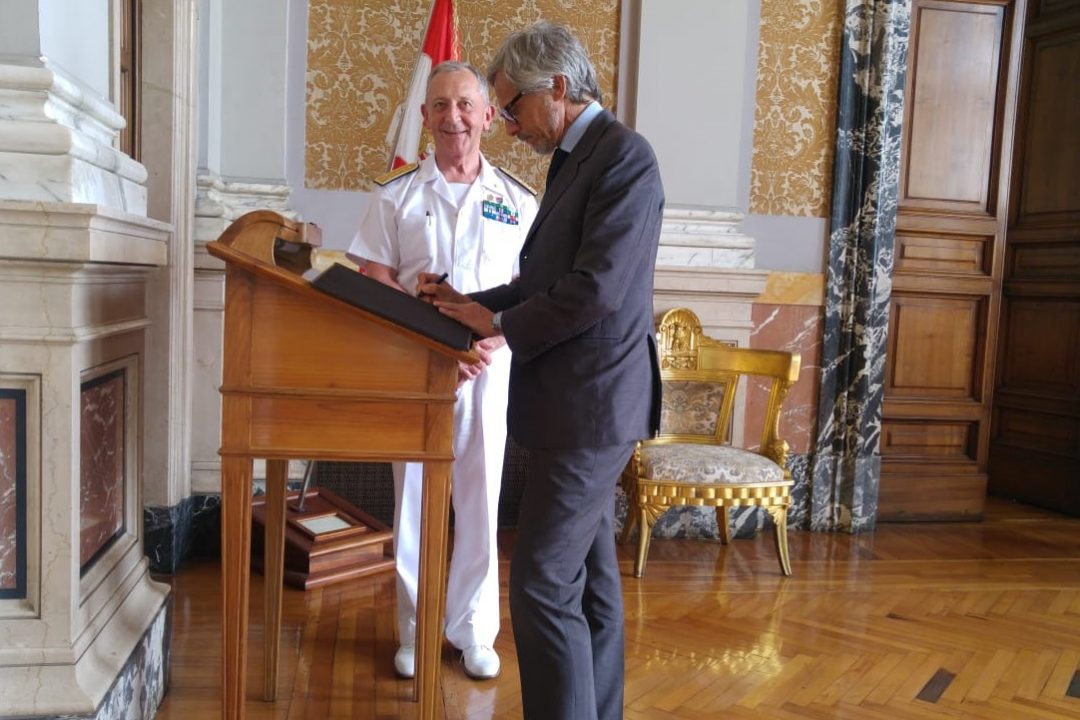 La delegazione di Assarmatori con il presidente Messina ha incontrato l’Ammiraglio Valter Girardelli