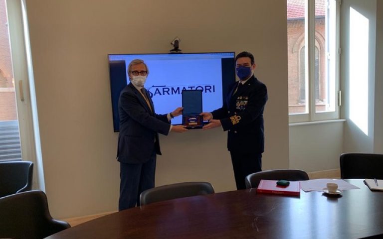 Assarmatori’s President Stefano Messina encounters Rear Admiral Fabio Agostini