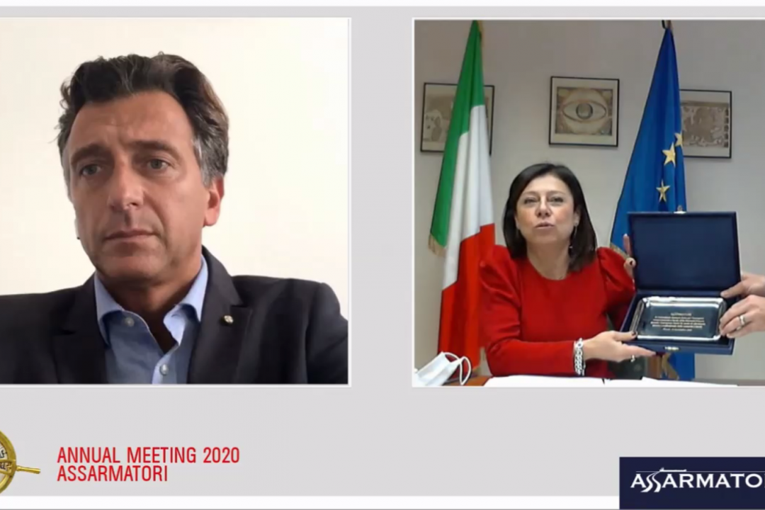 Il premio Assarmatori 2020 al Comandante della Princess Diamond, Gennaro Arma. VIDEO