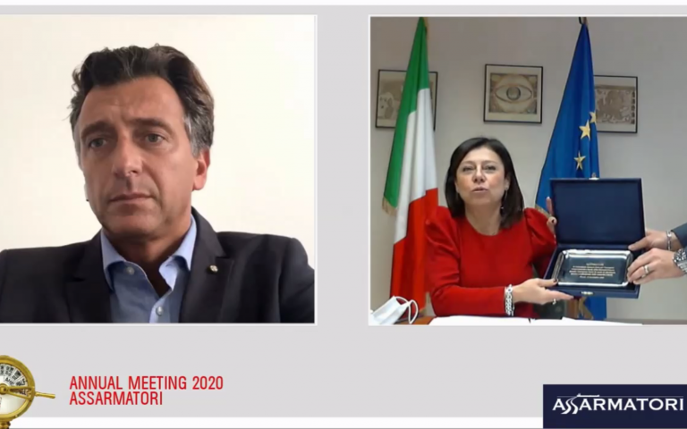 Assarmatori 2020 award to the Commander of Princess Diamond, Gennaro Arma. VIDEO