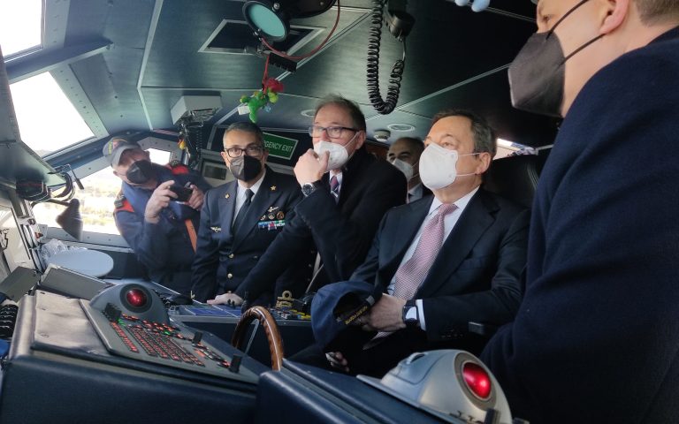 The Italian Prime Minister Mario Draghi visits the AdSP offices in Genoa and Savona. Assarmatori participates with the President Stefano Messina