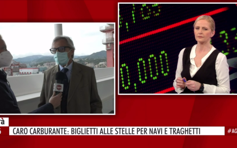 Expensive fuel: the prices of tickets for ships and ferries increase. The president of Assarmatori, Stefano Messina, intervenes on the Agorà program (Rai3)