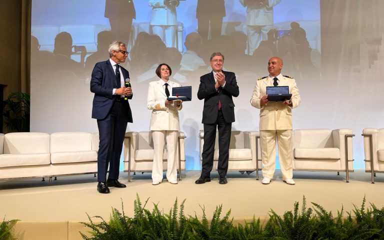 Assarmatori 2022 Award to Commander Salvatore Provenzano and Commissioner Federica Giannini
