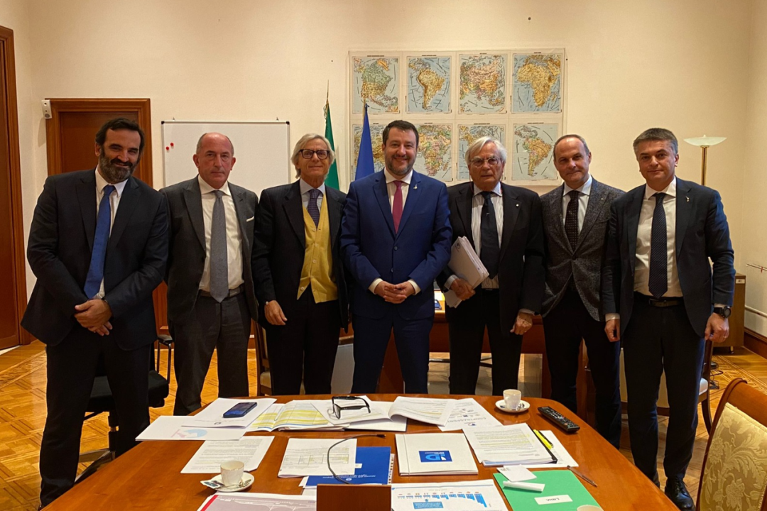 Il Presidente di Assarmatori, con i vertici di Conftrasporto-Confcommercio, incontra il Ministro Salvini ed il Vice Ministro Rixi