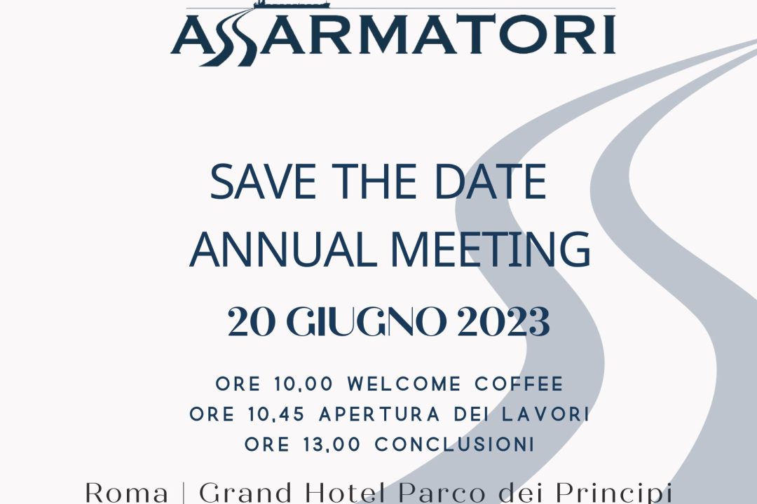 SAVE the DATE. Assarmatori Annual Meeting 2023 – 20/06/2023 h. 10.00