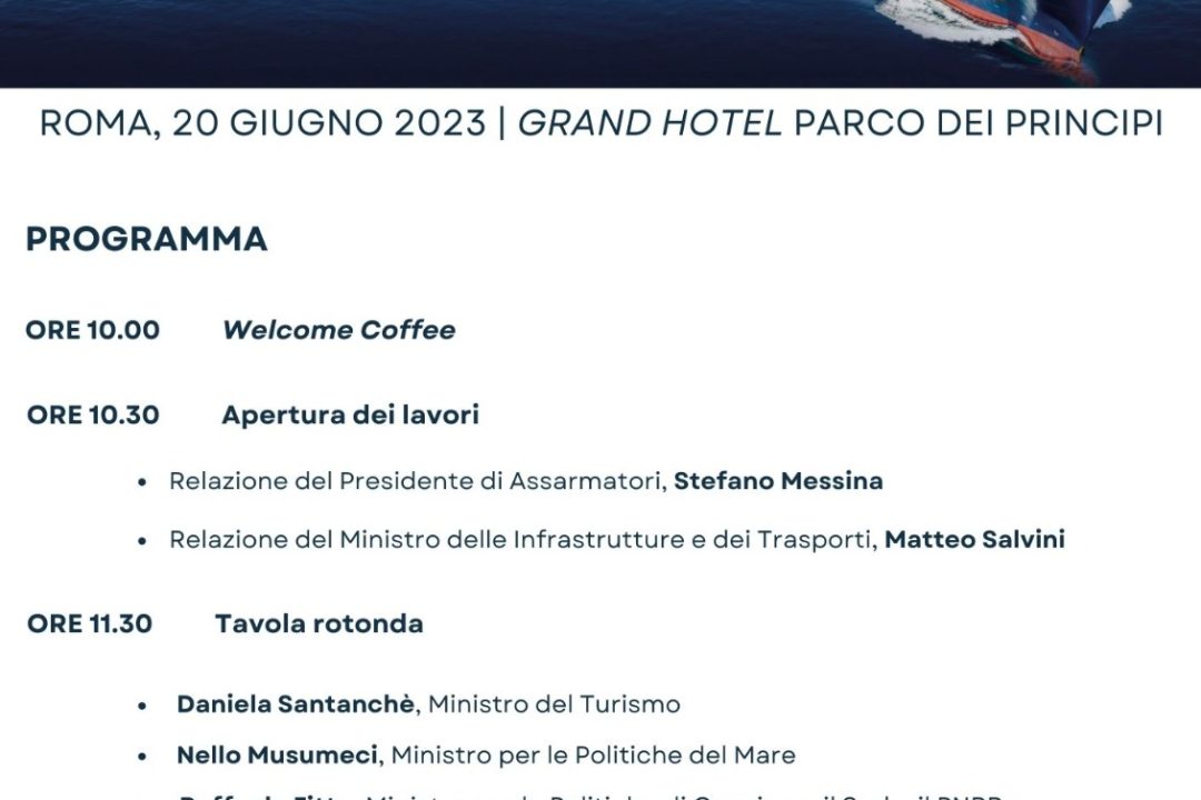 Assarmatori Annual Meeting 2023: ecco il programma