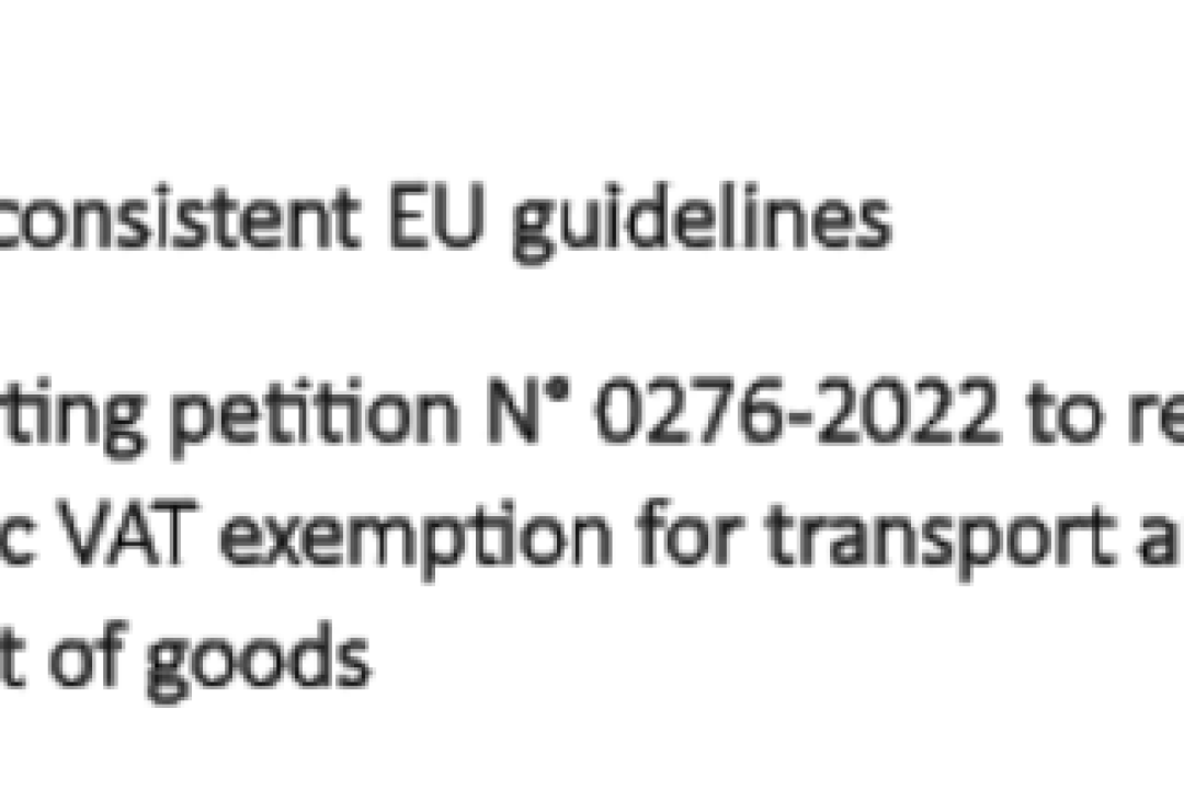 Assarmatori si unisce alla richiesta all’UE di garantire la piena applicazione dell’esenzione IVA per il trasporto e i servizi direttamente connessi all’esportazione delle merci.
