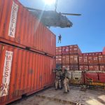 Fucilieri della Brigata Marina San Marco sulla portacontainerJolly Oro: esercitazione congiunta Marina Militare-Assarmatori-Ignazio Messina & C.