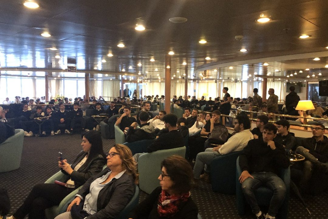 Another milestone reached for the Assarmatori Career Days. Over 400 participants at the event held in Naples aboard the M/N Rubattino